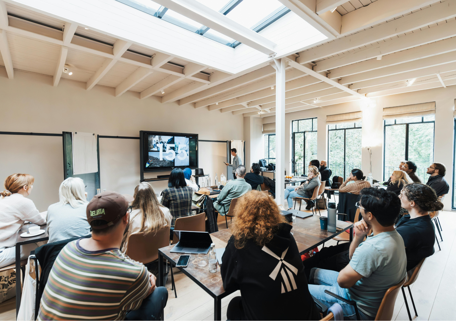 Beige and Blue Classy & Refined Family Photo Thanksgiving Greetings Folded Card (8)